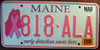 Maine Breast Cancer License Plate