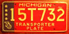 Michigan Bicentennial Transporter License Plate