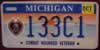 Michigan Combat Wounded Veteran License Plate