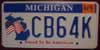 Michigan Proud to Be American License Plate