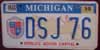 Michigan World's Motor Capital License Plate