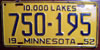 Minnesota 1952 License Plate