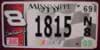 Mississippi Nascar 8 License Plate