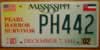 Mississippi Pearl Harbor Survivor License Plate