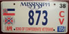 Mississippi Sons of Confederate Veterans License Plate