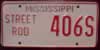 Mississippi Street Rod License Plate