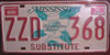 Mississippi Substitute Duplicate License Plate