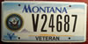 Montana Navy Veteran License Plate