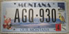 Montana Our Montana License Plate