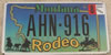 Montana Rodeo License Plate