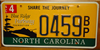 North Carolina Blue Ridge Parkway License Plate