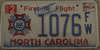 North Carolina Veteran Foreign War License Plate