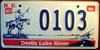 North Dakota Devils Lake Sioux License Plate