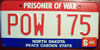 North Dakota  Ex Former Prisoner of WarLicense Plate