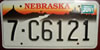 Nebraska Chimney Rock License Plate
