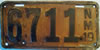 New Mexico 1919 License Plate