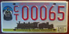 New Mexico Railroad License Plate