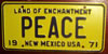 New Mexico Land of Enchantment Vanity License Plate
