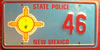 New Mexico State Police License Plate