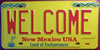 New Mexico Vanity Welcome License Plate