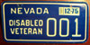 Nevada Disabled Veteran License Plate