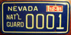 Nevada National Guard License Plate
