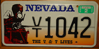Virginia & Truckee Railroad Train Nevada License Plate