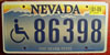 Nevada Wheelchair Flat License Plate