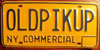 New York Commercial Vanity License Plate