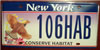 New York Conserve Habitat License Plate