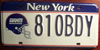 New York Giants Football License Plate