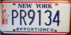 New York Apportioned License Plate