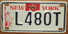 New York Statue Of Liberty Motorcycle License Plate