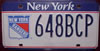 New York Rangers License Plate