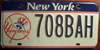 New York Yankees Baseball License Plate