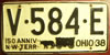 Ohio 1938 License Plate