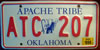 Oklahoma Apache Tribe License Plate