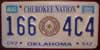 Oklahoma Cherokee Indian Tribe License Plate