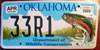 Oklahoma Wildlife Conservation Trout License Plate