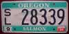 Oregon Salmon License Plate