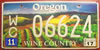 Oregon Wine Country Vineyard Vignoble License Plate