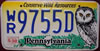 Pennsylvania Owl License Plate