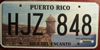 Puerto Rico Isla Del Encanto Flat Style El Morro Garita License Plate