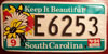 South Carolina Flowers License Plate
