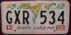 South Carolina Yellow Bird License Plate