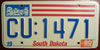 South Dakota Bicentennial License Plate
