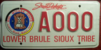 South Dakota Lower Brule Sioux Tribe License Plate