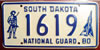South Dakota 1980 National Guard License Plate