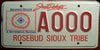 South Dakota Rosebud Sioux Tribe License Plate