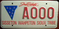 South Dakota Sisseton Wahpeton Sioux Tribe License Plate